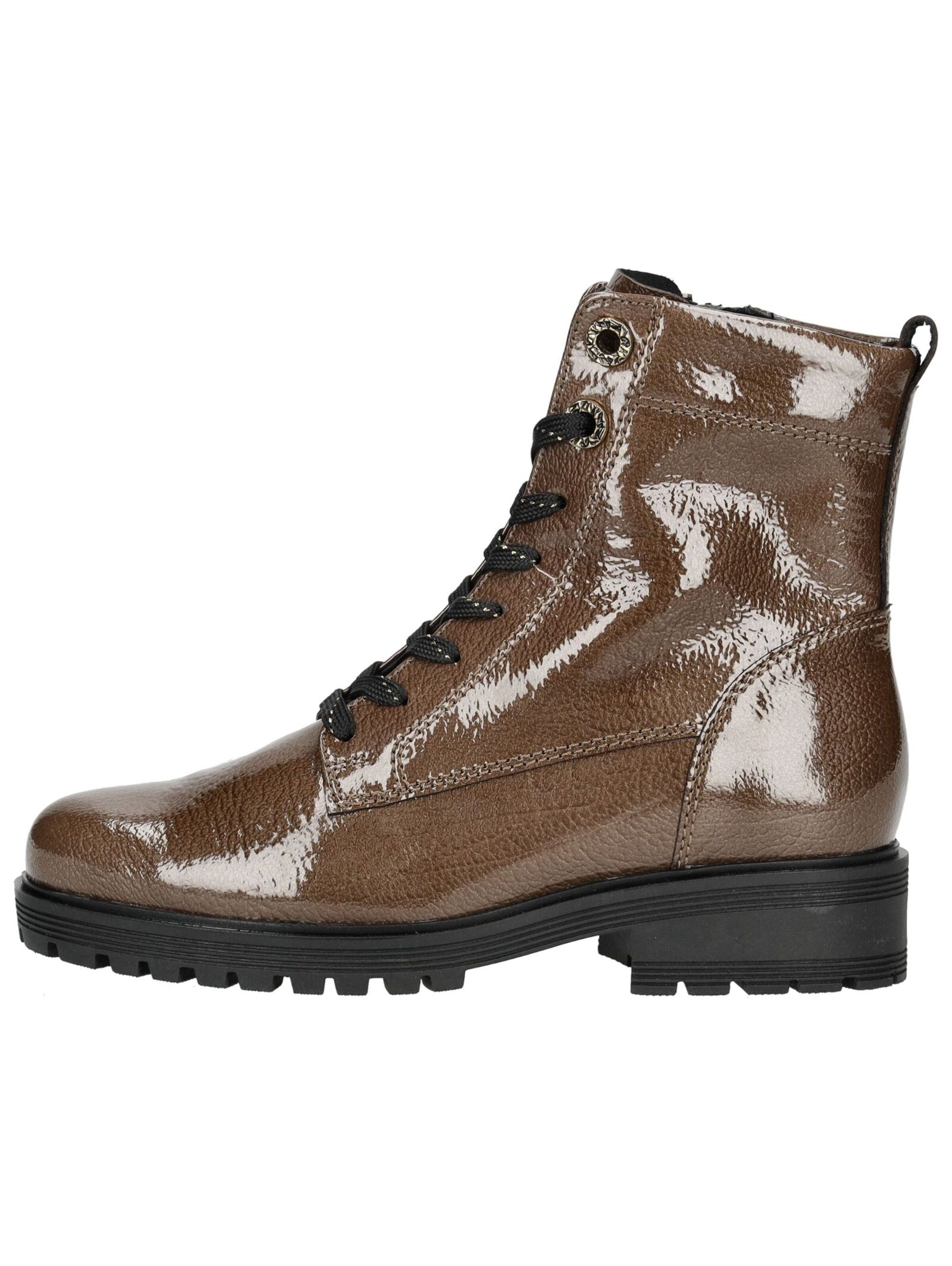 GABOR Lace-up bootie in Brown