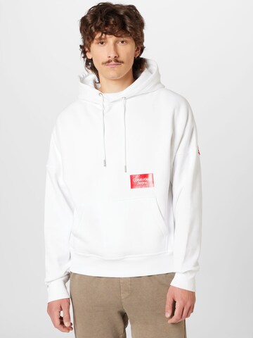 Calvin Klein Jeans - Sudadera en blanco: frente