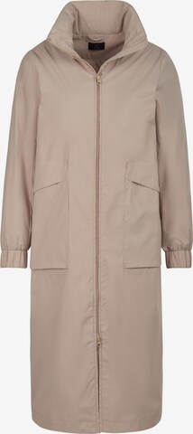 Emilia Lay Between-Seasons Coat in Beige: front