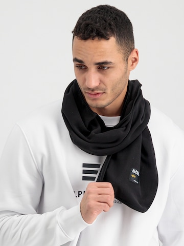 ALPHA INDUSTRIES Шарф в Черный: спереди