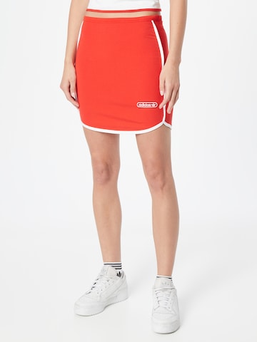 ADIDAS ORIGINALS Skirt 'Mini With Binding Details' in Red: front