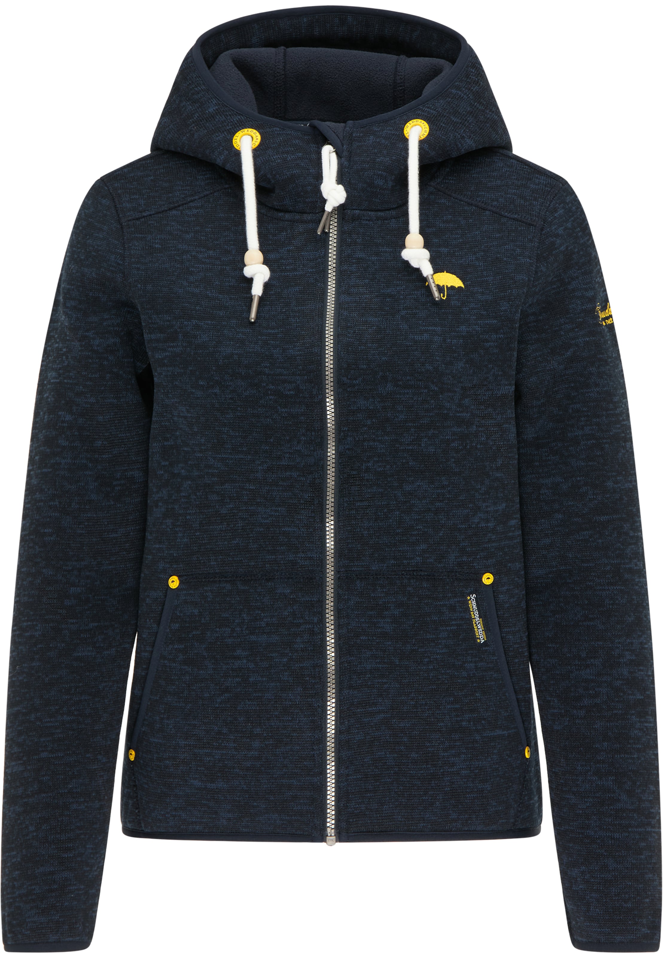 Schmuddelwedda Functionele mantel in Blauw: voorkant