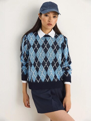 Bianco Lucci - Pullover 'Pullover' em azul