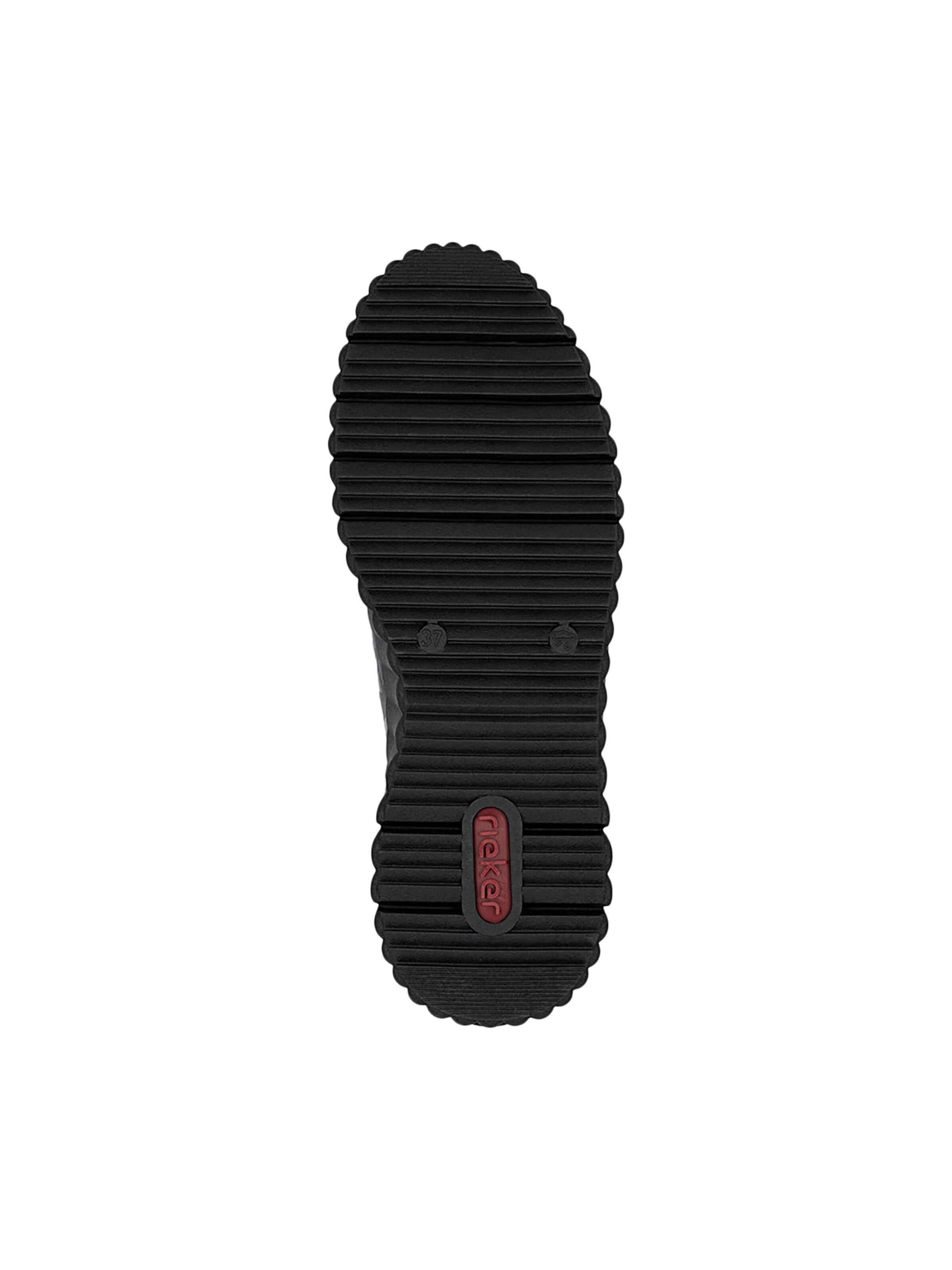 Chaussure de sport à lacets 'Lando Low-Top-Sneaker aus Leder' Rieker en noir
