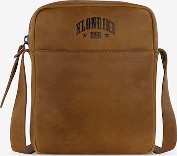 Borsa a tracolla 'Rush Faye' di KLONDIKE 1896 in marrone: frontale