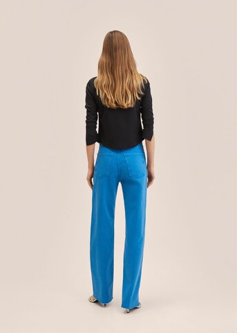 MANGO Široke hlačnice Kavbojke 'Nora' | modra barva
