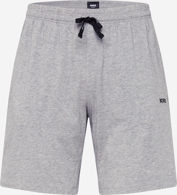 Regular Pantalon de pyjama BOSS Orange en gris : devant