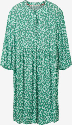 Tom Tailor Women + Shirt Dress in Green: front