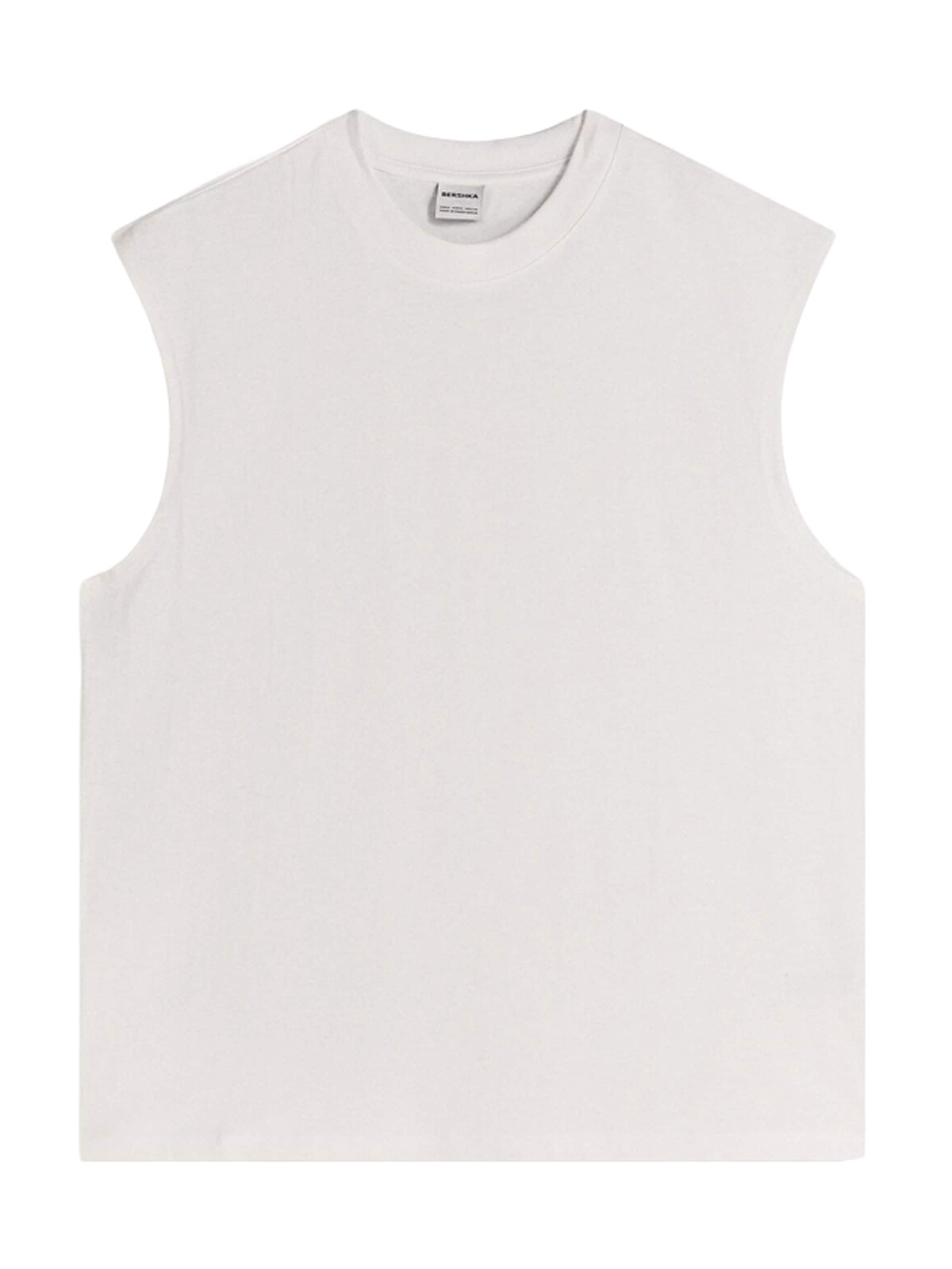 Bershka Shirt in White: front