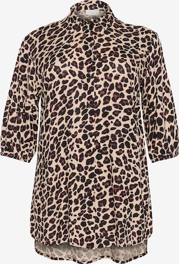 KAFFE CURVE Bluse 'KC Sonna' in beige / braun / schwarz, Produktansicht