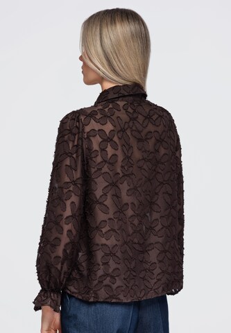 Ombre Blouse in Bruin