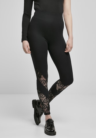 Urban Classics Skinny Leggings in Black