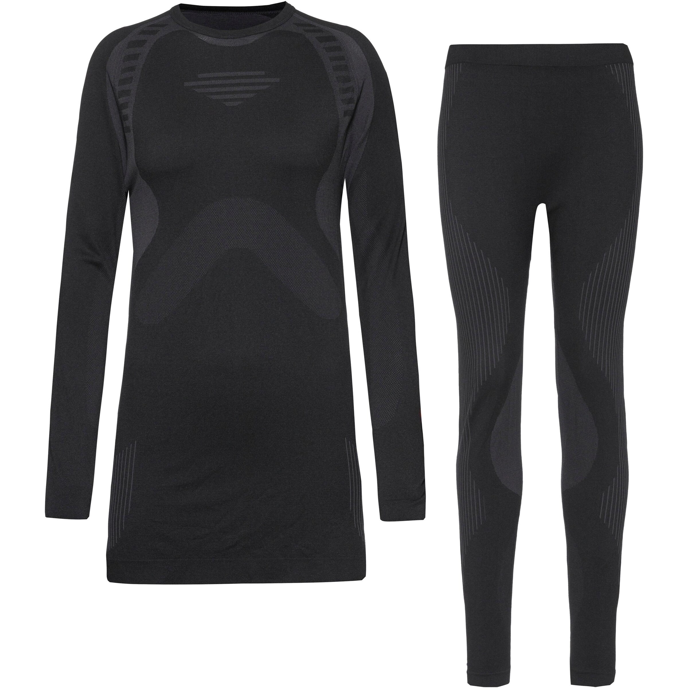 8848 Outdoor Long Johns 'Seamless' in Black: front