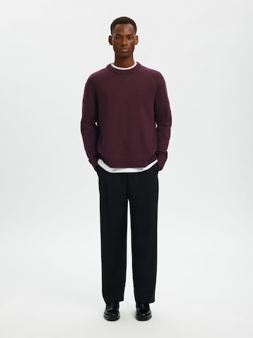 SELECTED Pullover i rød