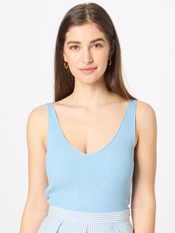 VERO MODA Knitted Top 'Glory' in Blue: front