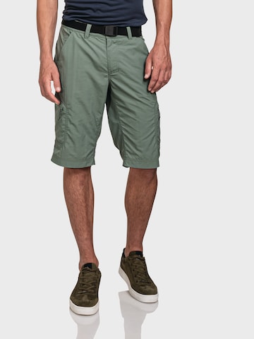 Schöffel - Loosefit Pantalón de montaña 'Silvaplana' en verde: frente