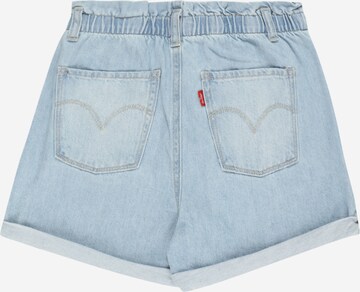 Levi's Kids Regular Jeans 'LVG PAPER BAG POCKET SHORT' in Blauw