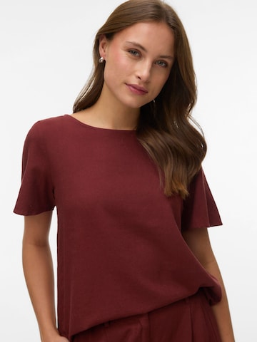 VERO MODA - Camiseta en marrón: frente