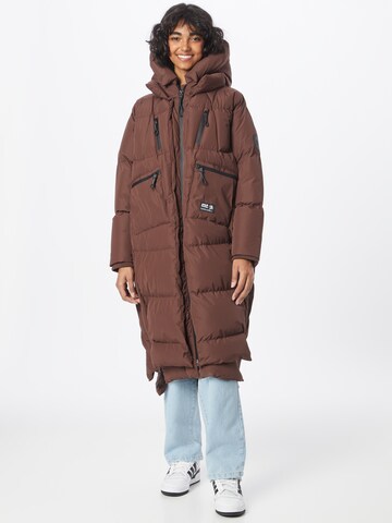 Alife and Kickin Winter Coat 'RihannaAK A' in Brown: front