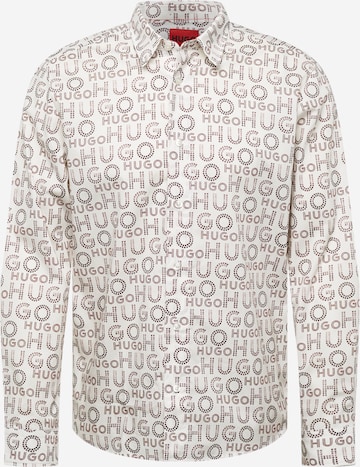 HUGO Red - Ajuste regular Camisa 'Emero' en blanco: frente