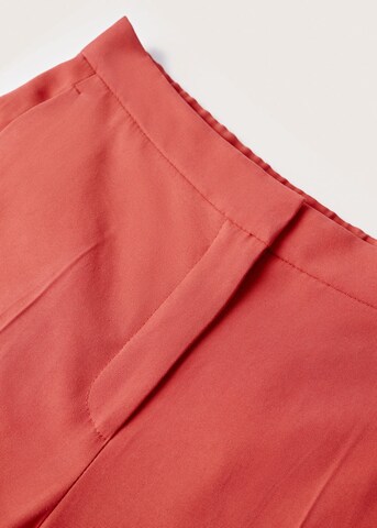 MANGO Regular Pleated Pants 'Tempo' in Red