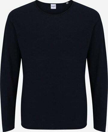 Jack & Jones Plus Sweater in Blue: front