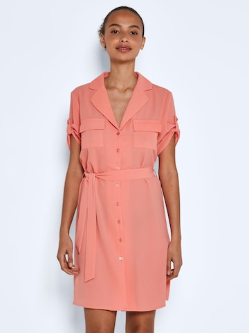 Robe-chemise 'Vera' Noisy may en orange : devant