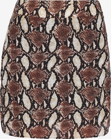 faina - Falda 'Festive' en marrón: frente