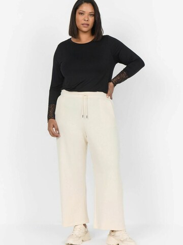 Wide leg Pantaloni 'Sabina' di Wasabi Concept in beige