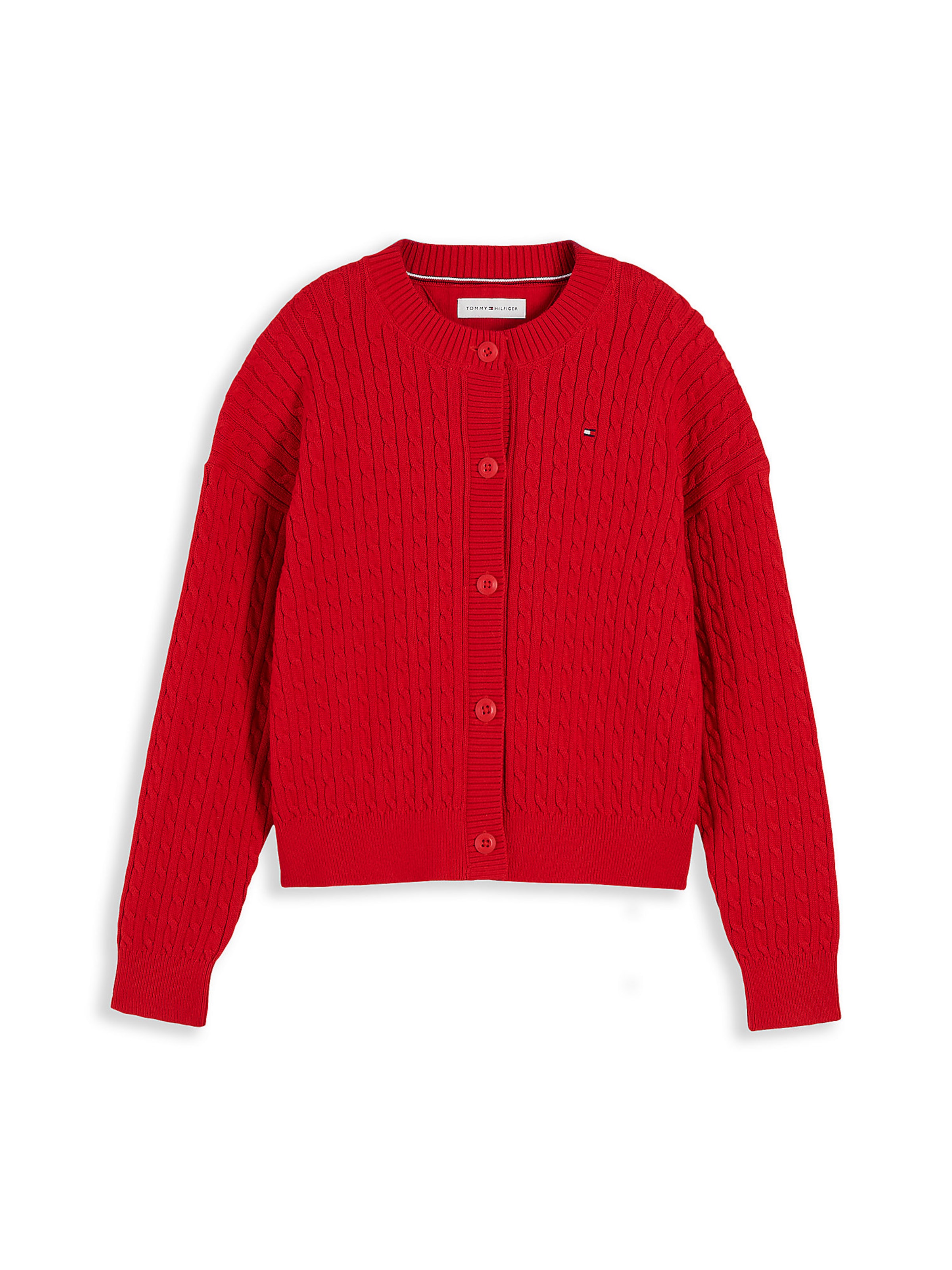 TOMMY HILFIGER Knit cardigan in 98 in Bright red, Item view