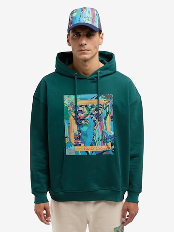 Carlo Colucci Sweatshirt 'De Val' in Green: front