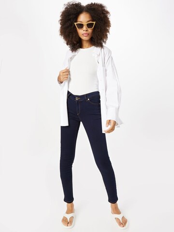 MOS MOSH Skinny Kavbojke | modra barva