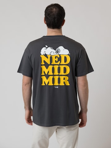 Bavarian Caps Shirt 'Peanuts: Ned mit mir' in Grey