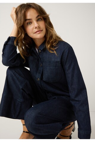 MORE & MORE Bluse in Blau