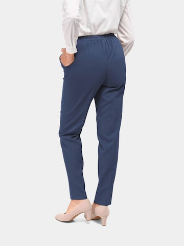 Regular Pantalon à plis Goldner en bleu