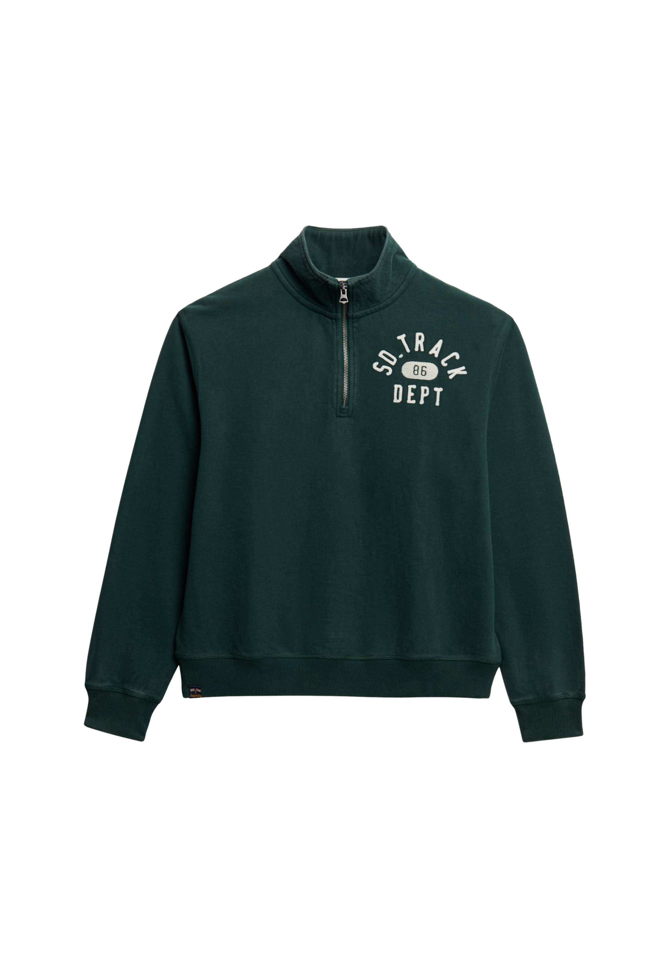 Sweat-shirt 'Athletic Essentials' Superdry & Co en vert : devant