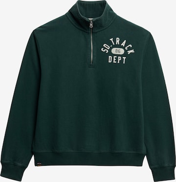 Sweat-shirt 'Athletic Essentials' Superdry & Co en vert : devant