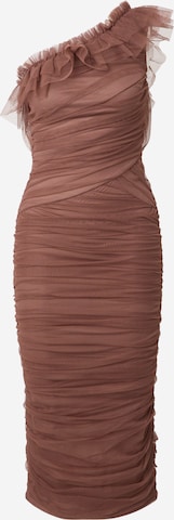 Lipsy - Vestido de gala en marrón: frente