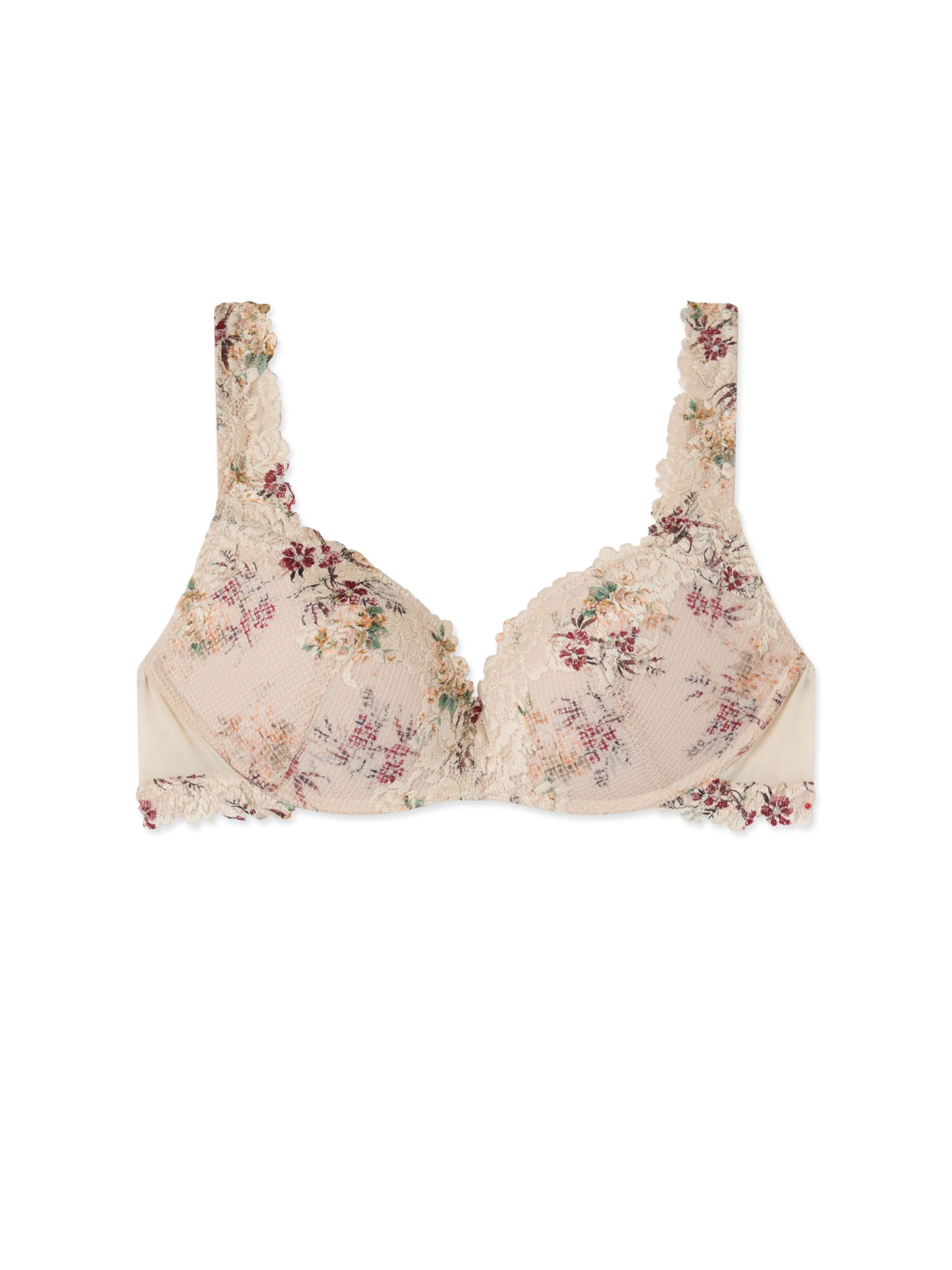 INTIMISSIMI Push-up Bra 'Gioia Pretty Flowers' in Beige: front