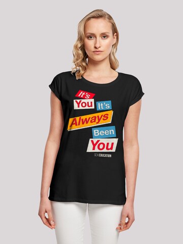 F4NT4STIC Shirt 'Sex Education Netflix TV Series' in Zwart: voorkant