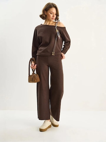 Bianco Lucci - Roupa de casa 'Zweiteiliges Set' em castanho