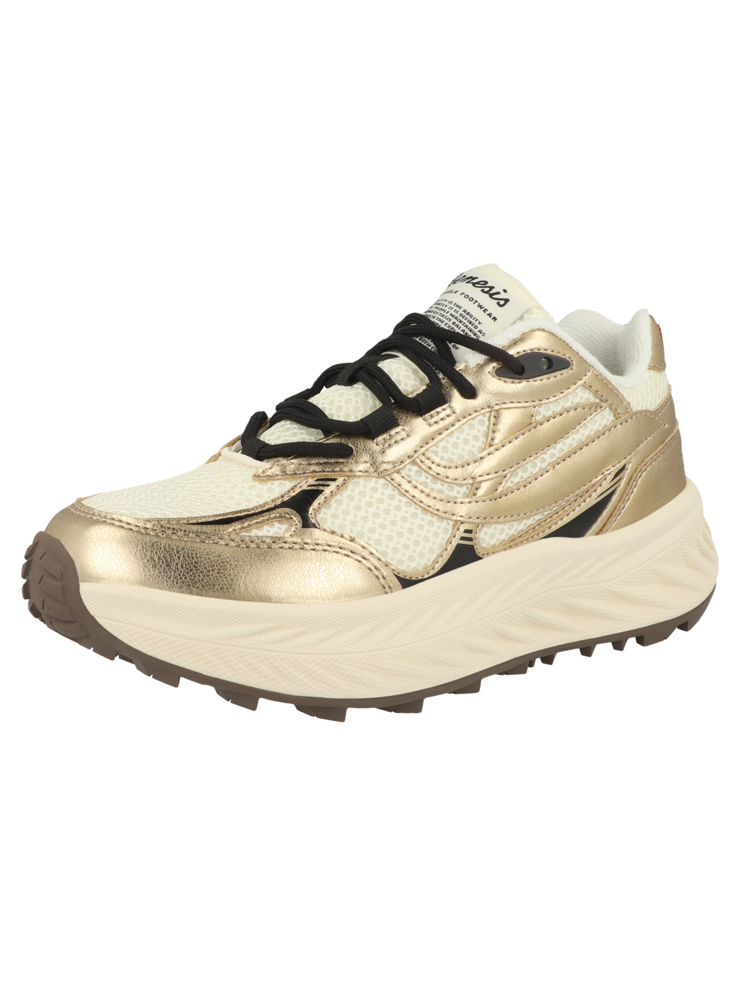GENESIS Platform trainers 'G-Eco`99 Bulky' in Gold: front