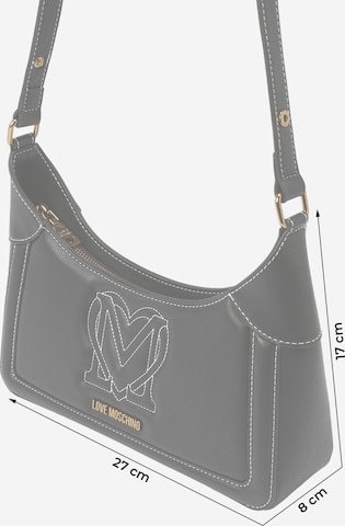 Geantă de umăr 'MY HEART' de la Love Moschino pe negru