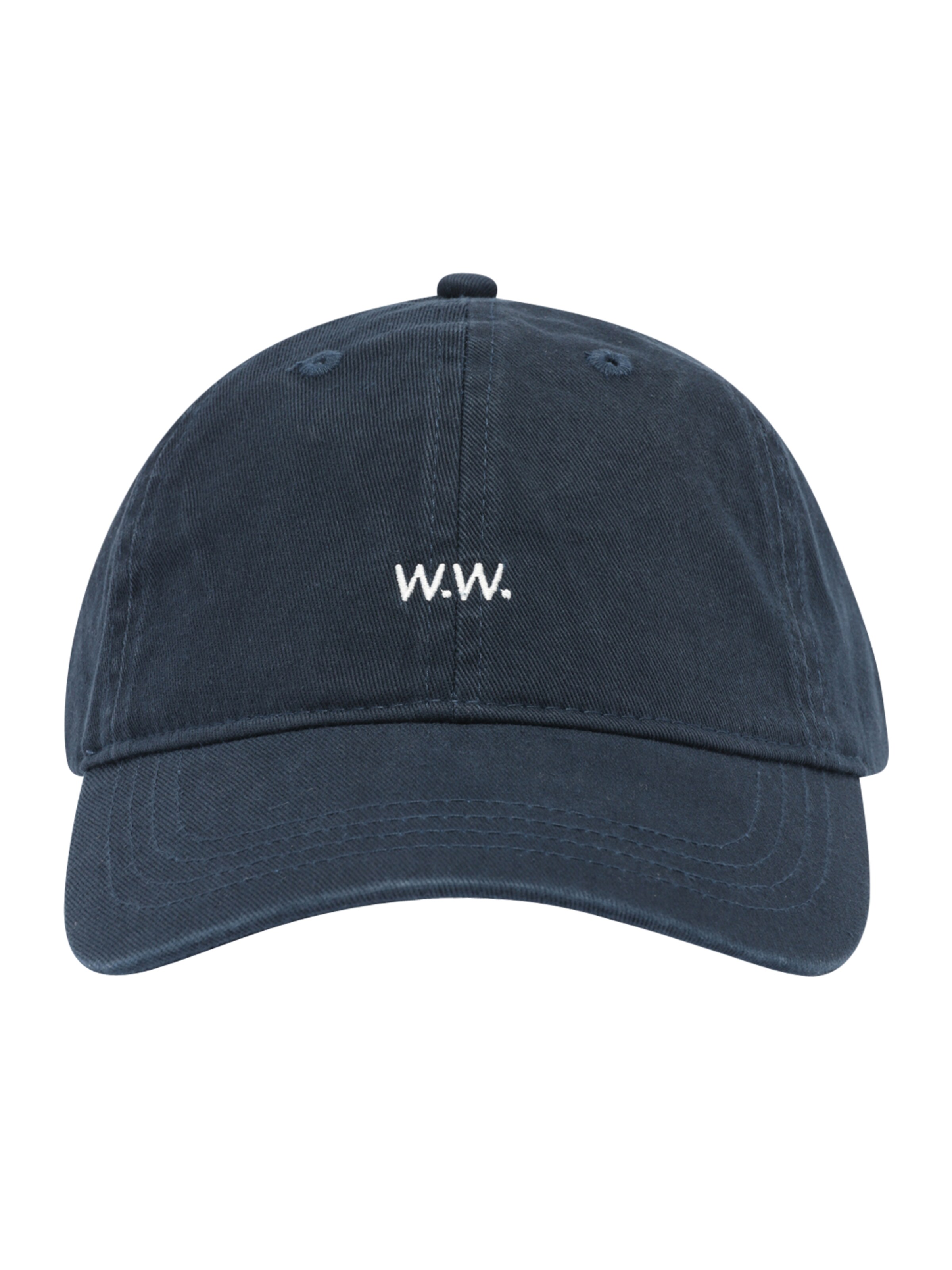 Cappello da baseball di WOOD WOOD in blu: frontale