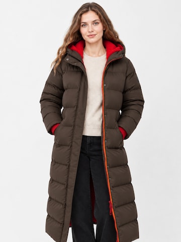 Derbe Winter Coat 'Interholm' in Brown: front