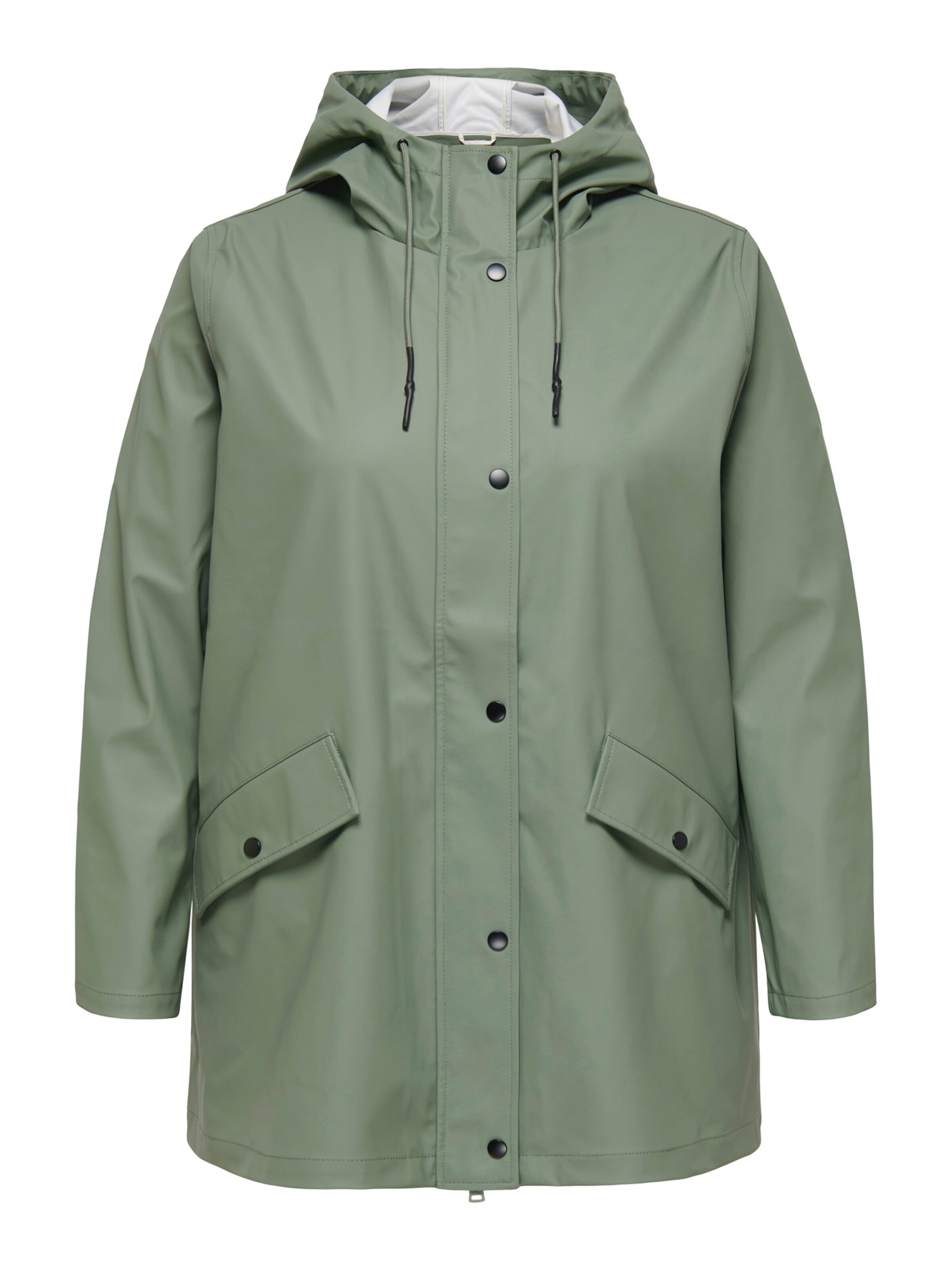 ONLY Carmakoma Prechodný kabát 'ONLCELISA' - Zelená: predná strana