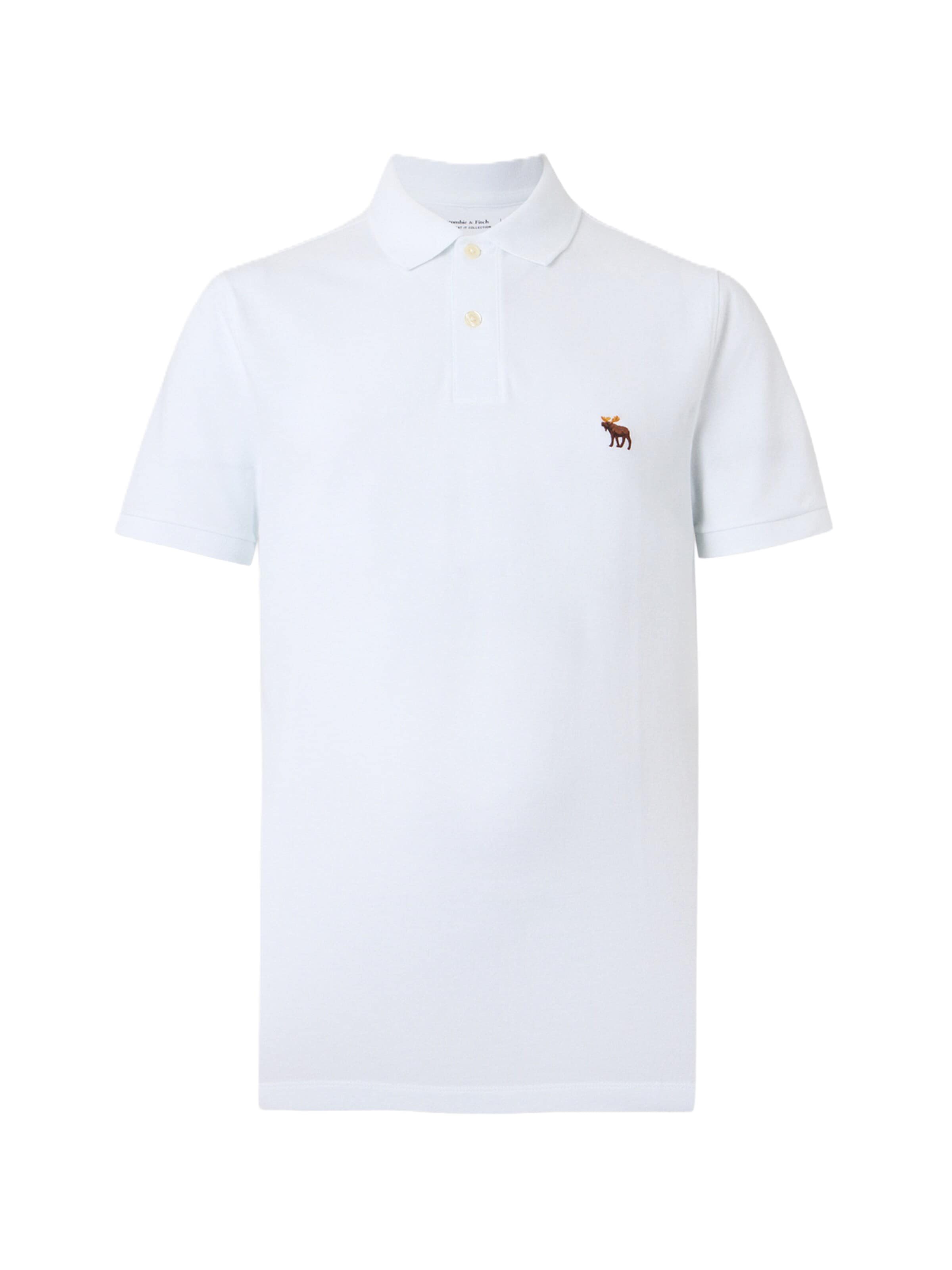 Abercrombie & Fitch Poloshirt in Weiß: Vorderseite