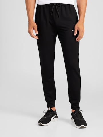 Virtus Tapered Sportbroek 'Streat' in Zwart: voorkant