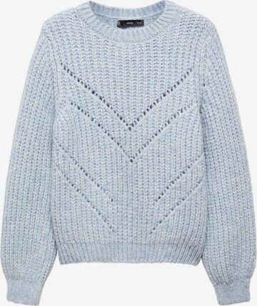 MANGO Sweater 'Gatito' in Blue: front