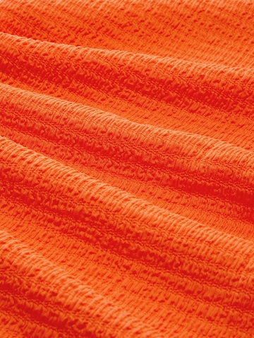 TOM TAILOR DENIM Wide Leg Hose in Orange